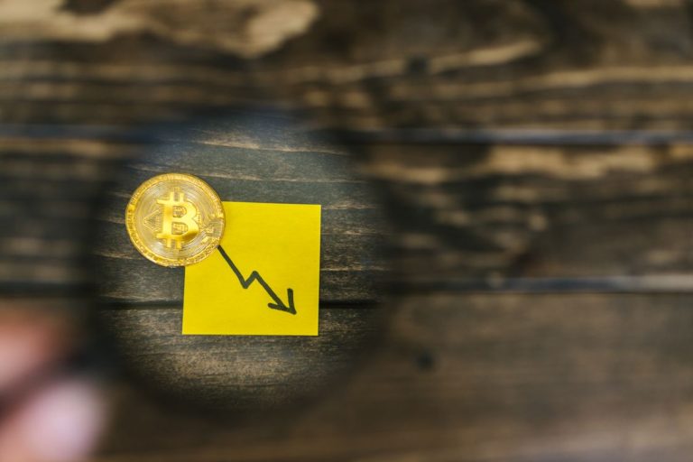 Bitcoin price decline